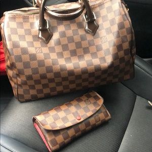 Louis Vuitton speedy 30 And emilie wallet